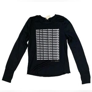Spiritual Gangster Active Long Sleeve T Tee You Are More Than Enough S NWT